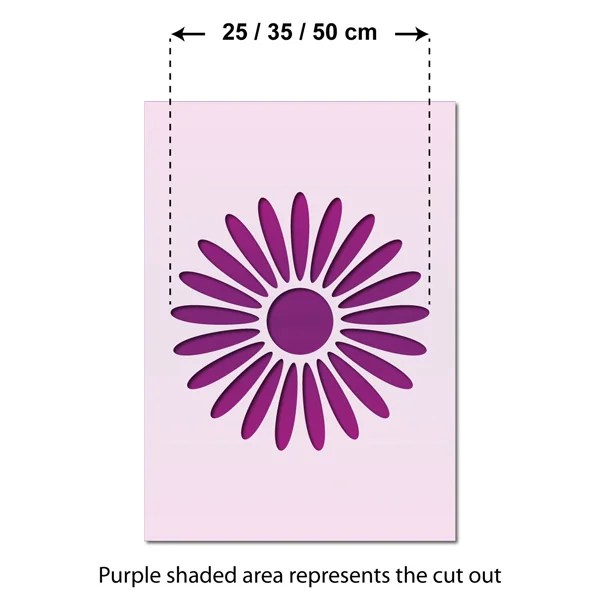 Large Daisy Stencil Reusable Flower Template by CraftStar eBay
